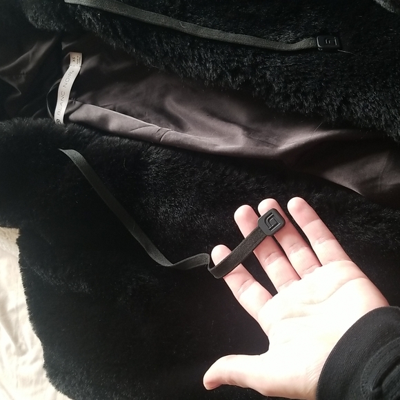 Blanc noir xsmall xs fur jacket - Picture 3 of 6